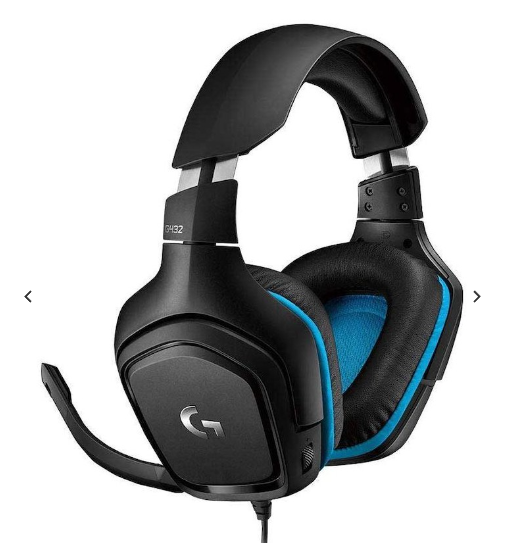 Logitech G432 7.1 Surround Sound Gaming Headset - Black