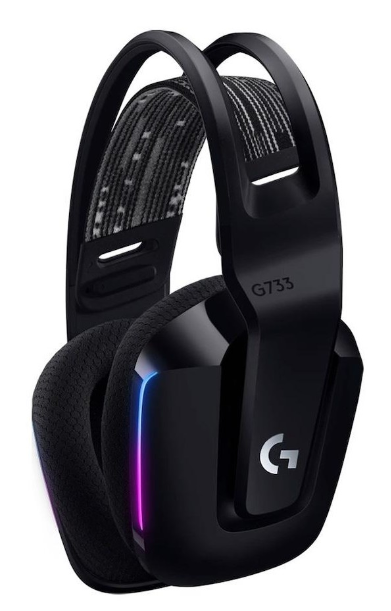 Logitech G733 Lightspeed Wireless RGB Gaming Headset - Black