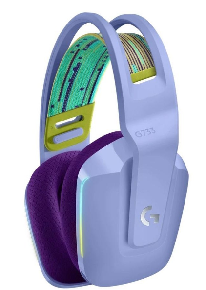 Logitech G733 Lightspeed Wireless RGB Gaming Headset - Lilac - Purple