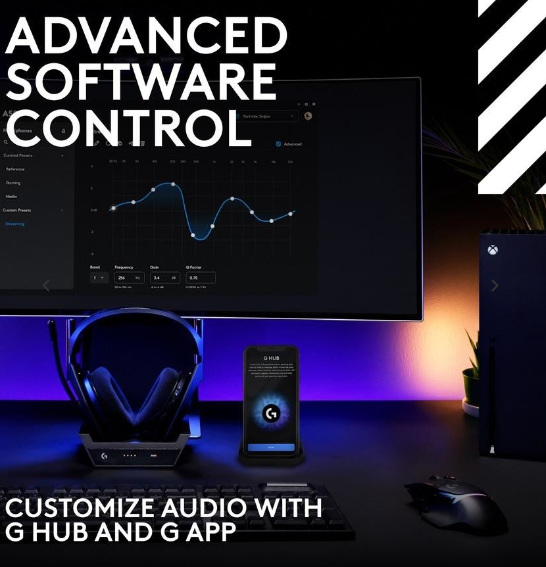 Logitech G Astro A50 LIGHTSPEED Wireless Gaming Headset + Base Station (Black)
