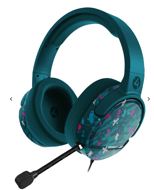4Gamers Panther Premium Gaming Headset - Glitch Teal