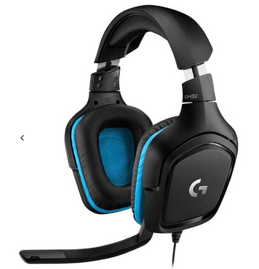 Logitech G432 7.1 Surround Sound Gaming Headset - Black