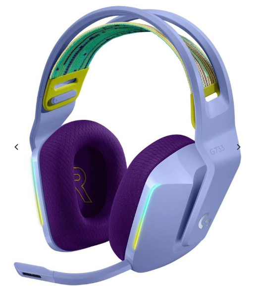 Logitech G733 Lightspeed Wireless RGB Gaming Headset - Lilac - Purple
